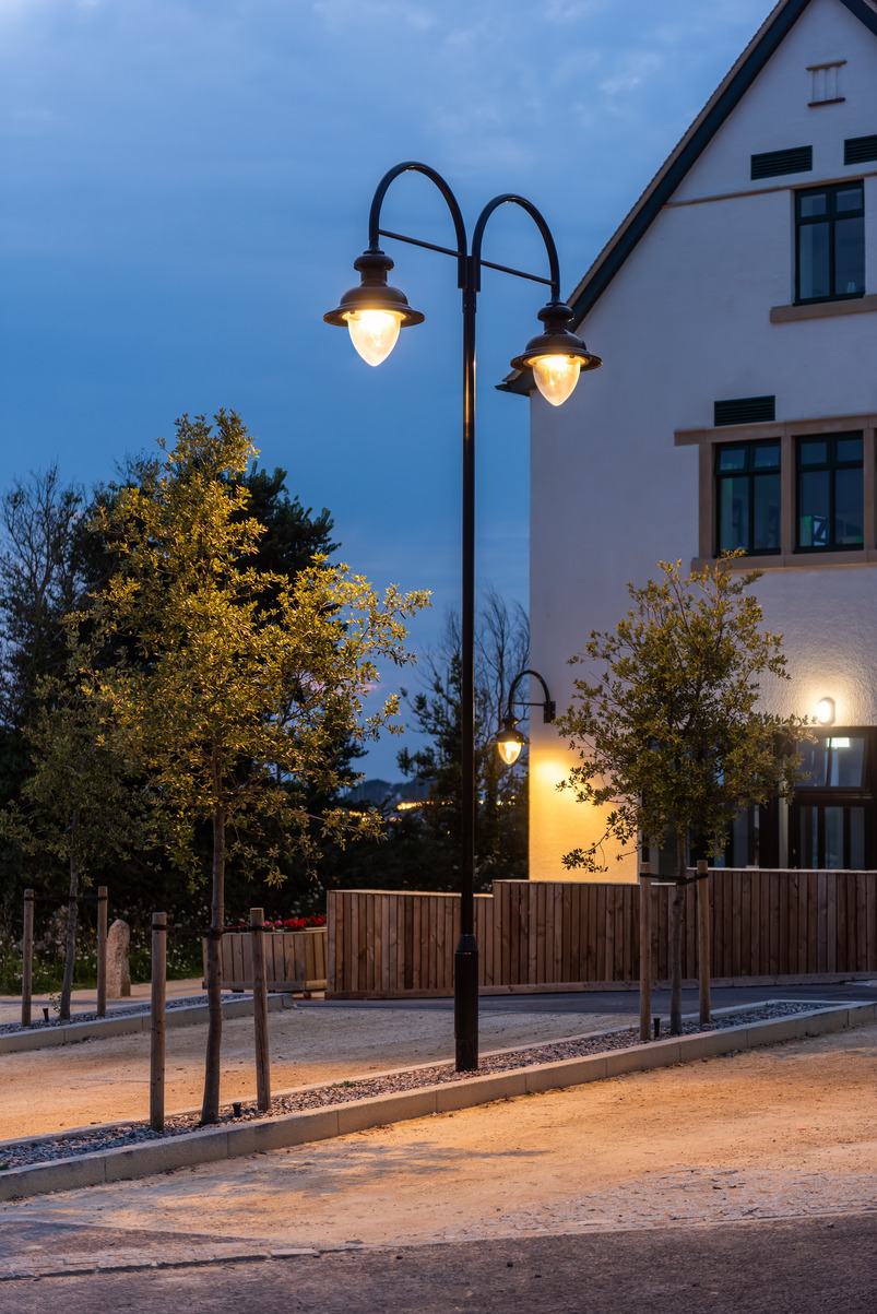 The Hub Complex exterior lighting